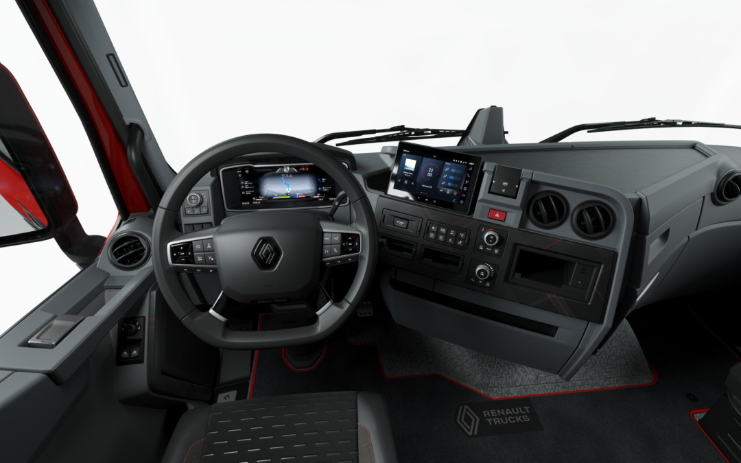 Renault Trucks digitaliseert het cabine interieur en introduceert nieuwe veiligheidsvoorzieningen op de zware truck range