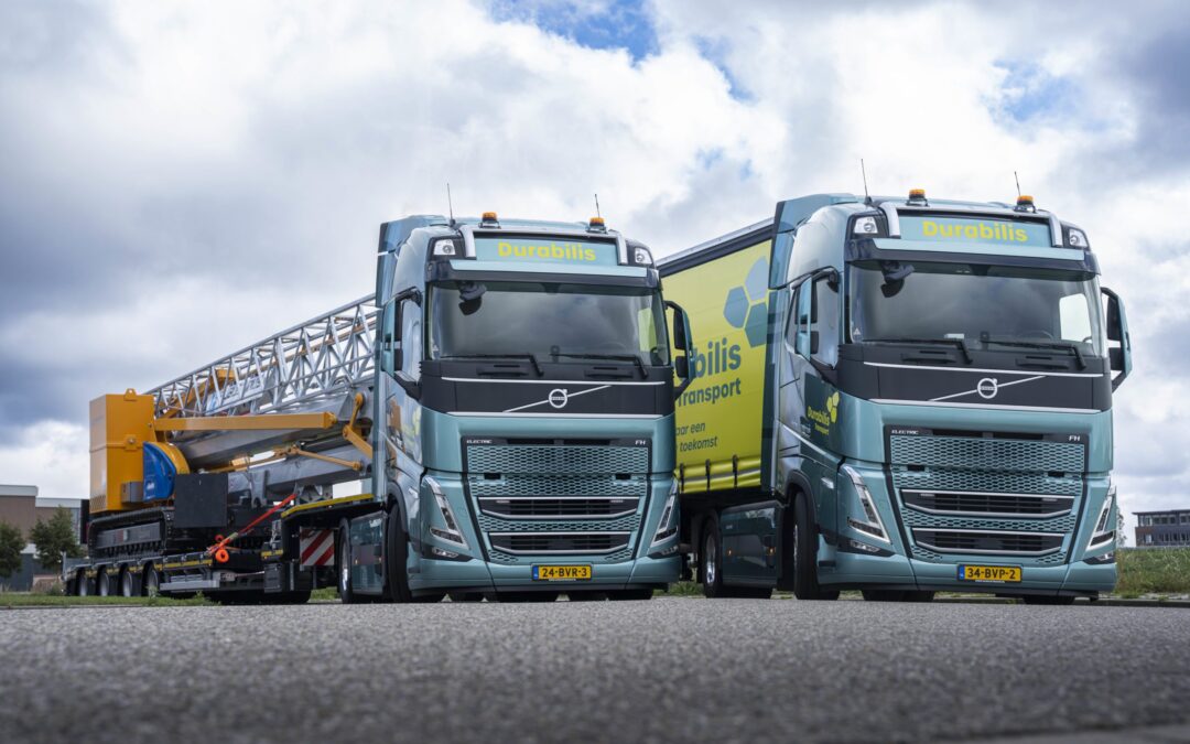 Van Dijk Trucks Culemborg levert twee Volvo FHE’s aan nieuw duurzaam bedrijf van G. Vlastuin: Durabilis Transport